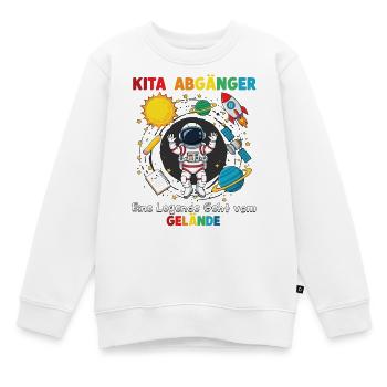 Kita Abgänger Eine Legende Astronaut - Kinder Premium Organic Sweatshirt - Weiß - Vorne - AI Model Kid Male (0cm)