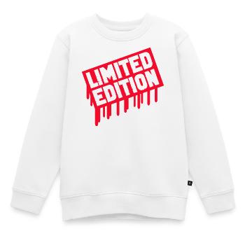 Limited Edition Stamp - Kids Premium Organic Sweatshirt - white - Front - AI Model Kid Male (0cm)