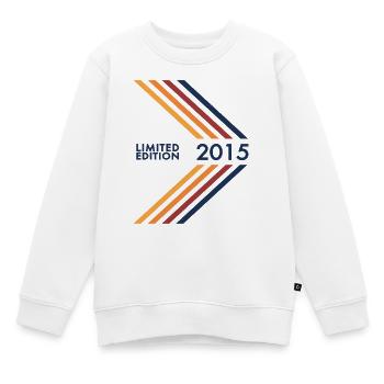 2015 Limited Edition Geburtstag Mädchen Jungen - Kinder Premium Organic Sweatshirt - Weiß - Vorne - AI Model Kid Male (0cm)