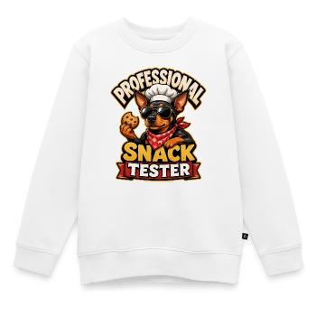 Miniature Pinscher - Kids Premium Organic Sweatshirt - white - Front - AI Model Kid Male (0cm)