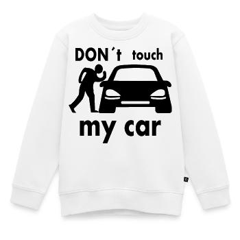 Fass mein Auto nicht an - Kinder Premium Organic Sweatshirt - Weiß - Vorne - AI Model Kid Male (0cm)