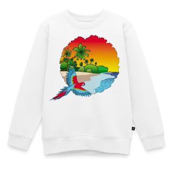 Return to Paradise - Kids Premium Organic Sweatshirt - white - Front - AI Model Kid Male (0cm)