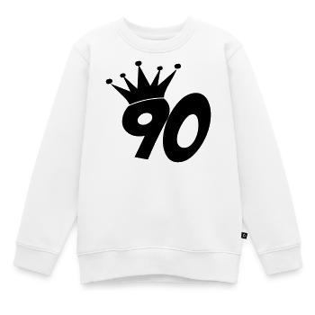 90 - Sweat Premium enfant bio - blanc - Devant - AI Model Kid Male (0cm)