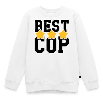 Polizist / Justiz / Polizei / Gewehr - Kinder Premium Organic Sweatshirt - Weiß - Vorne - AI Model Kid Male (0cm)