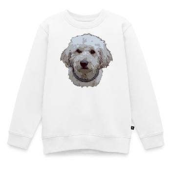 don1 3 - Sweat Premium enfant bio - blanc - Devant - AI Model Kid Male (0cm)