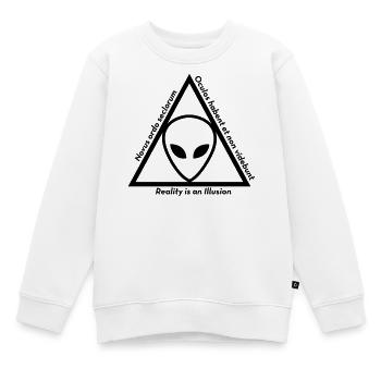 Ufo Alien Raum außerirdisches Aussenseiter - Kinder Premium Organic Sweatshirt - Weiß - Vorne - AI Model Kid Male (0cm)