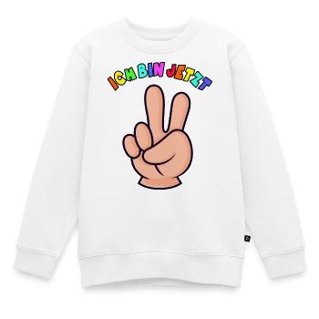 2.Geburtstag Kleinkind Geschenk 2 Finger - Kinder Premium Organic Sweatshirt - Weiß - Vorne - AI Model Kid Male (0cm)