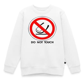 Nicht berühren - Kinder Premium Organic Sweatshirt - Weiß - Vorne - AI Model Kid Male (0cm)