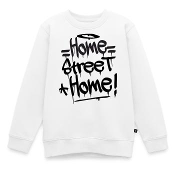 Home Street Home - Kinder Premium Organic Sweatshirt - Weiß - Vorne - AI Model Kid Male (0cm)