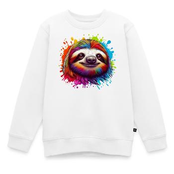 Paresse - Sweat Premium enfant bio - blanc - Devant - AI Model Kid Male (0cm)