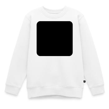 abgerundetes Quadrat - Kinder Premium Organic Sweatshirt - Weiß - Vorne - AI Model Kid Male (0cm)