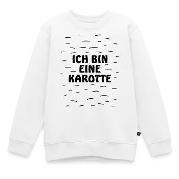 Costume de carotte Carotte Carotte Légumes Carotte Carnaval - Sweat Premium enfant bio - blanc - Devant - AI Model Kid Male (0cm)
