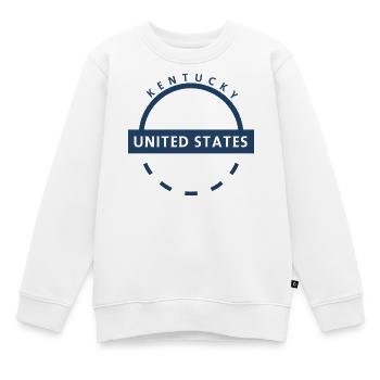 Kentucky USA Emblem - Kinder Premium Organic Sweatshirt - Weiß - Vorne - AI Model Kid Male (0cm)