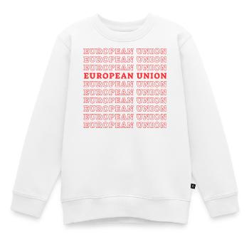 UNION EUROPÉENNE - Sweat Premium enfant bio - blanc - Devant - AI Model Kid Male (0cm)