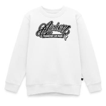 Adlerherz_FFM Front - Kinder Premium Organic Sweatshirt - Weiß - Vorne - AI Model Kid Male (0cm)