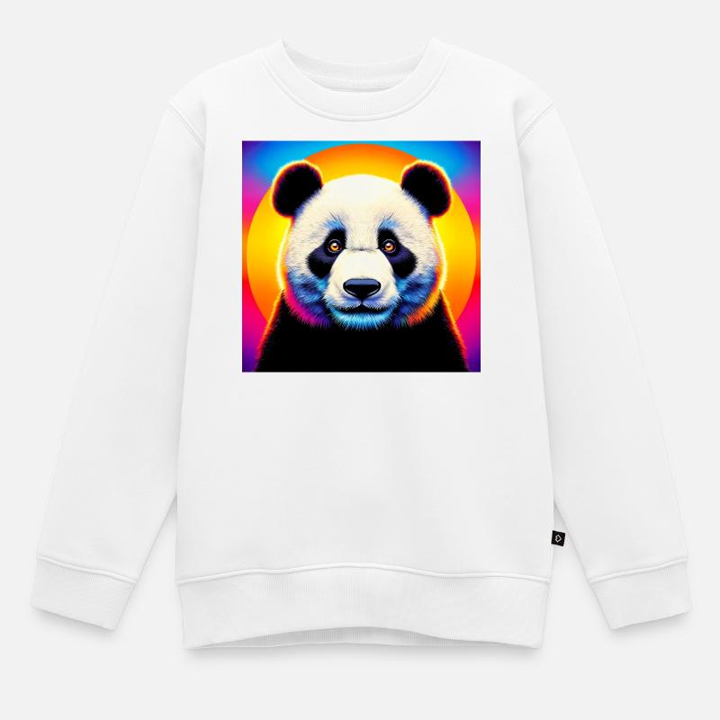 panda - Sweat Premium enfant bio - blanc