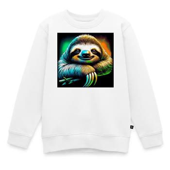 paresse - Sweat Premium enfant bio - blanc - Devant - AI Model Kid Male (0cm)