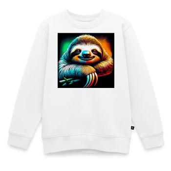 paresse - Sweat Premium enfant bio - blanc - Devant - AI Model Kid Male (0cm)
