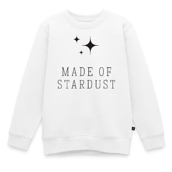 Fait de poussière d’étoiles | Chances Célestes | Conception des étoiles - Sweat Premium enfant bio - blanc - Devant - AI Model Kid Male (0cm)