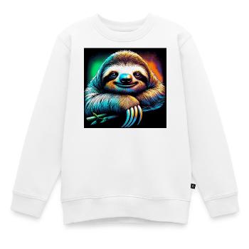 paresse - Sweat Premium enfant bio - blanc - Devant - AI Model Kid Male (0cm)