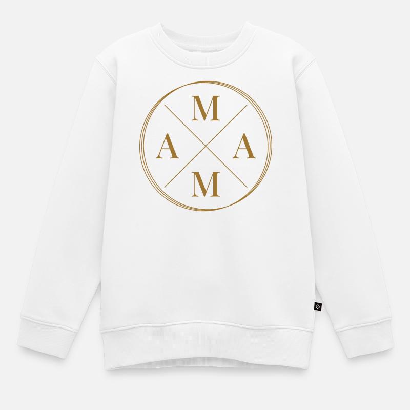 Mama Mutter Muttertag - Kinder Premium Organic Sweatshirt - Weiß
