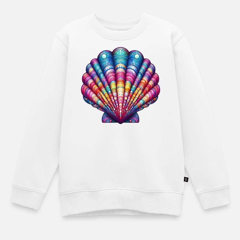 Coquille Saint-Jacques - Sweat Premium enfant bio - blanc