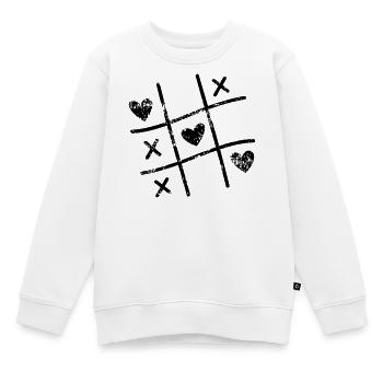 Saint-Valentin Saint-Valentin Saint-Valentin - Sweat Premium enfant bio - blanc - Devant - AI Model Kid Male (0cm)
