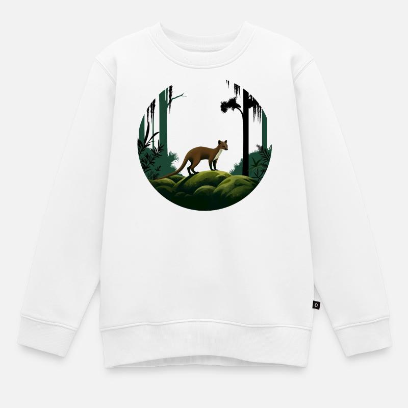 Fossa - Kinder Premium Organic Sweatshirt - Weiß