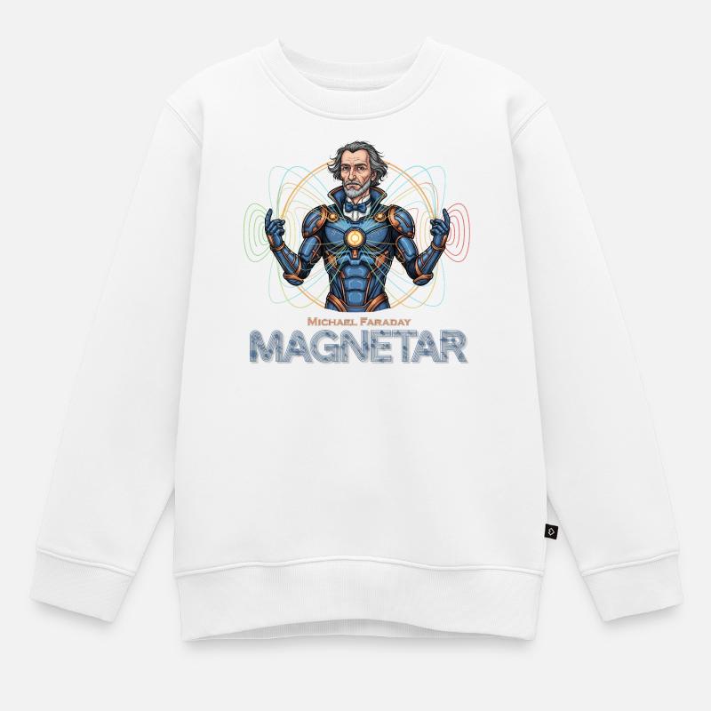 Faraday Magnetar en Armure - Sweat Premium enfant bio - blanc