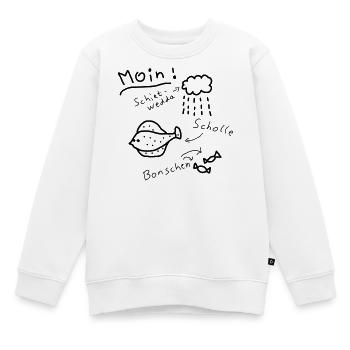 Moin Nord allemand Typique bas allemand - Sweat Premium enfant bio - blanc - Devant - AI Model Kid Male (0cm)