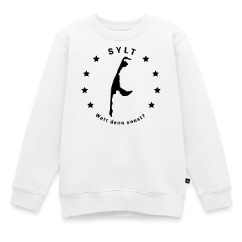 Sylt - Watt denn sonst? - Kinder Premium Organic Sweatshirt - Weiß - Vorne - AI Model Kid Male (0cm)