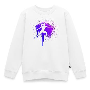 Disc Golf Geschenkidee für eine Scheibensportlerin - Kinder Premium Organic Sweatshirt - Weiß - Vorne - AI Model Kid Male (0cm)
