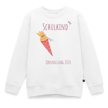 Schulkind Einschulung 2026 personalisierbar - Kinder Premium Organic Sweatshirt - Weiß - Vorne - AI Model Kid Male (0cm)
