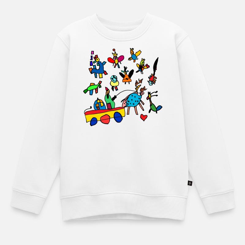 kidsworld - Sweat Premium enfant bio - blanc