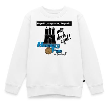 Hamburg , Tradition , Fußball , Fan Leben (25) - Kinder Premium Organic Sweatshirt - Weiß - Vorne - AI Model Kid Male (0cm)