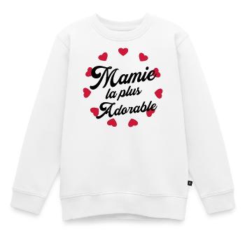 Großmütter / Oma / Mami / Großmutter / Mamy - Kinder Premium Organic Sweatshirt - Weiß - Vorne - AI Model Kid Male (0cm)