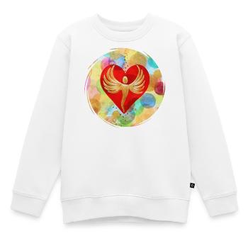 EngelHerz de la dimension arc-en-ciel - Sonja Ariel - Sweat Premium enfant bio - blanc - Devant - AI Model Kid Male (0cm)