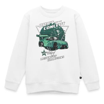 Drift Auto - Kinder Premium Organic Sweatshirt - Weiß - Vorne - AI Model Kid Male (0cm)