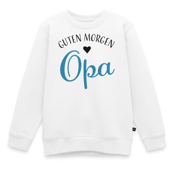 Guten Morgen Opa - Kinder Premium Organic Sweatshirt - Weiß - Vorne - AI Model Kid Male (0cm)