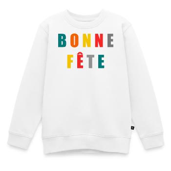 OMA. OMA - Kinder Premium Organic Sweatshirt - Weiß - Vorne - AI Model Kid Male (0cm)