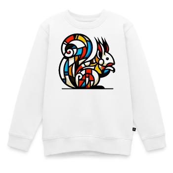 Eichhörnchen - Kinder Premium Organic Sweatshirt - Weiß - Vorne - AI Model Kid Male (0cm)