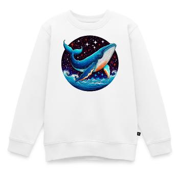 Wal - Kinder Premium Organic Sweatshirt - Weiß - Vorne - AI Model Kid Male (0cm)