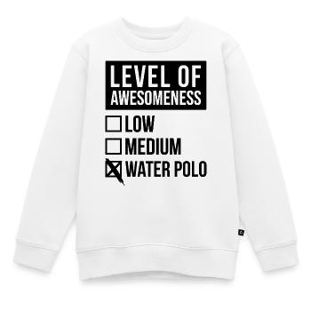 Wasserball, Wasserball, Wasserball - Kinder Premium Organic Sweatshirt - Weiß - Vorne - AI Model Kid Male (0cm)