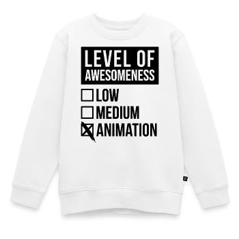 Animation Animation Animation - Kids Premium Organic Sweatshirt - white - Front - AI Model Kid Male (0cm)