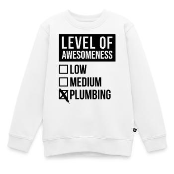 Klempner Klempner Klempner Klempner - Kinder Premium Organic Sweatshirt - Weiß - Vorne - AI Model Kid Male (0cm)