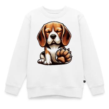 Beagle Beagle owner Beagle owner beagle dog - Kids Premium Organic Sweatshirt - white - Front - AI Model Kid Male (0cm)