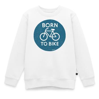 Né pour faire du vélo - Fahrrad - Sweat Premium enfant bio - blanc - Devant - AI Model Kid Male (0cm)