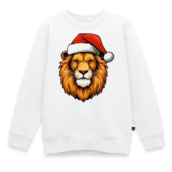 Leo Christmas - Sweat Premium enfant bio - blanc - Devant - AI Model Kid Male (0cm)