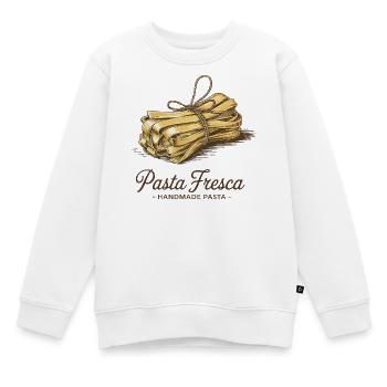 Pasta Fresca – Handmade Pasta - Kinder Premium Organic Sweatshirt - Weiß - Vorne - AI Model Kid Male (0cm)