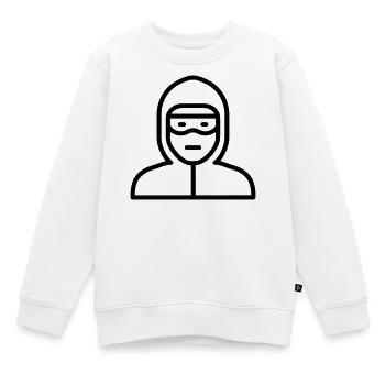 Hacker - Kinder Premium Organic Sweatshirt - Weiß - Vorne - AI Model Kid Male (0cm)